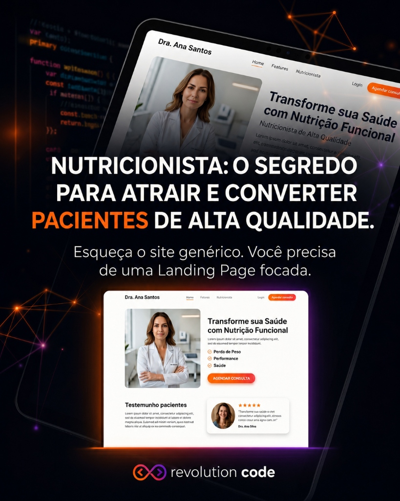 Landing Page para Nutricionistas - Atração e conversão de pacientes