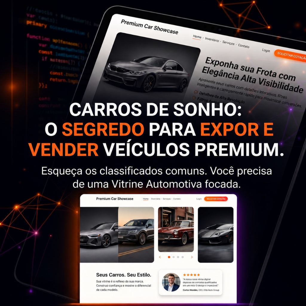Vitrine Automotiva - Landing page premium para exibição e venda de veículos